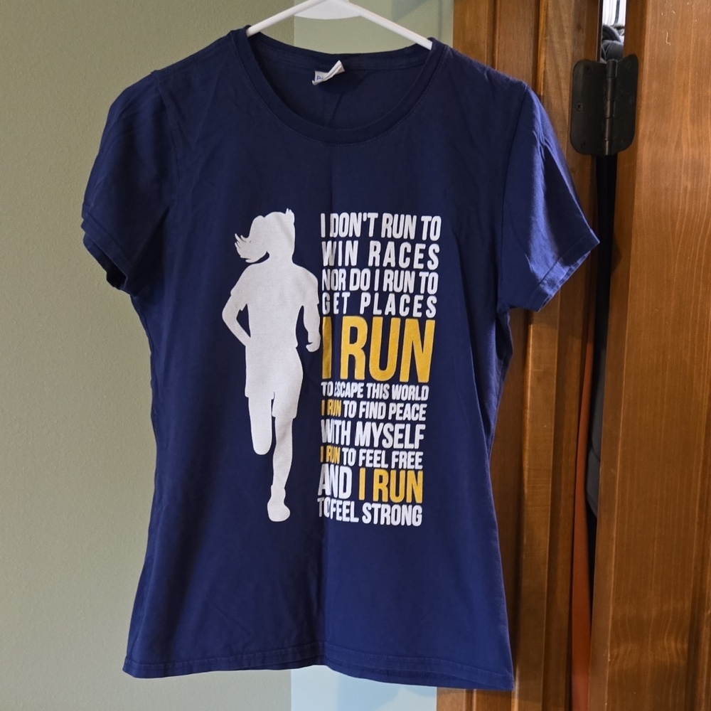 Women's Blue Graphic T-Shirt